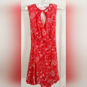 JAPNA Junior Girl's Skort / Dress Coral Paisley Print Sz Med